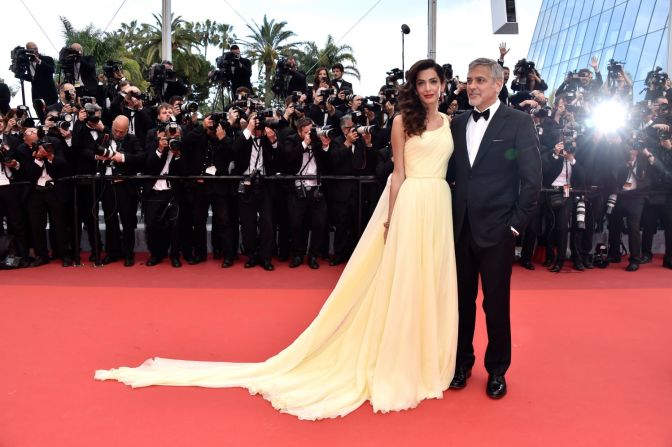 El actor George Clooney y su esposa Amal Clooney durante la premiere de 'Money Monster' en el Festival de Cannes.