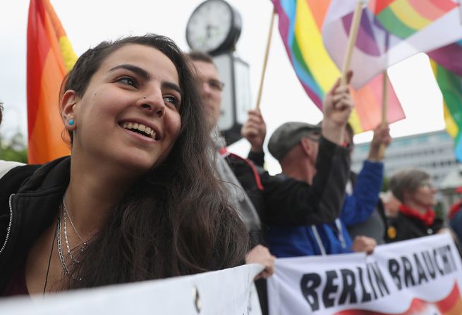 Marchas en Berlín. Según organizaciones LGBT, el día se festeja en 130 países.