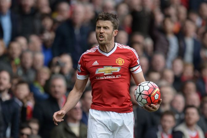 Michael Carrick, mediocampista del Manchester United, tampoco está en la lista preliminar de Inglaterra para la Eurocopa 2016 que se disputará en Francia a partir del 10 de junio.