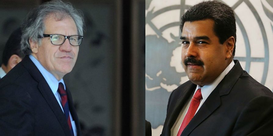 La pelea entre el secretario general de la OEA, Luis Almagro, y el presidente de Venezuela Nicolás Maduro se intensificó este miércoles cuando Almagro le dijo a Maduro que era un traidor y que se convertiría en un "dictadorzuelo" si le negaba el referendo revocatorio al pueblo.