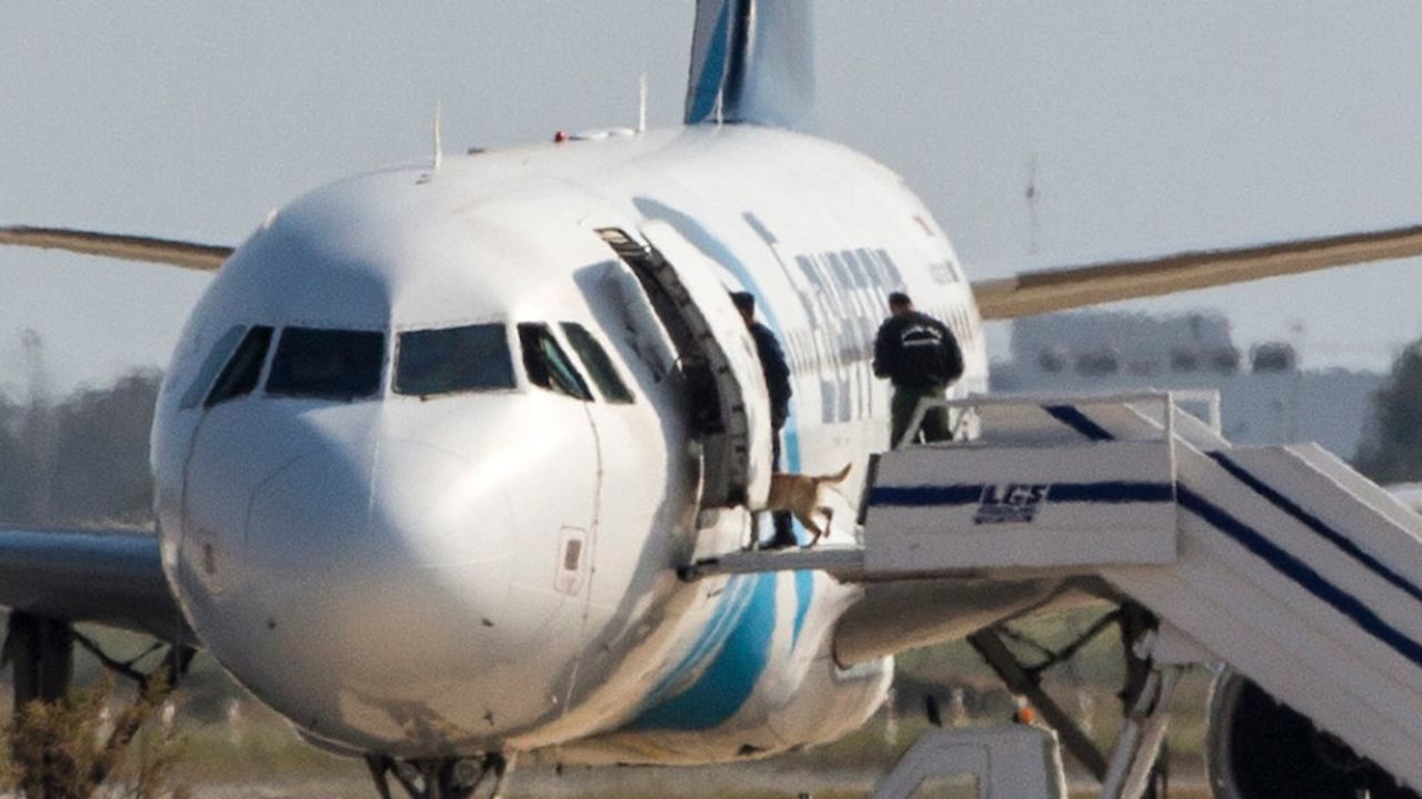 El avión de EgyptAir desviado a Chipre el pasado mes de marzo (BEHROUZ MEHRI/AFP/Getty Images).