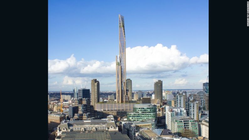 Esta es la Oakwood Tower, que podría ser el primer rascacielos de madera de Londres.