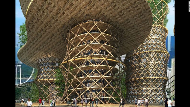 El edificio sirve de centro para la educación del diseño de madera e investigación.