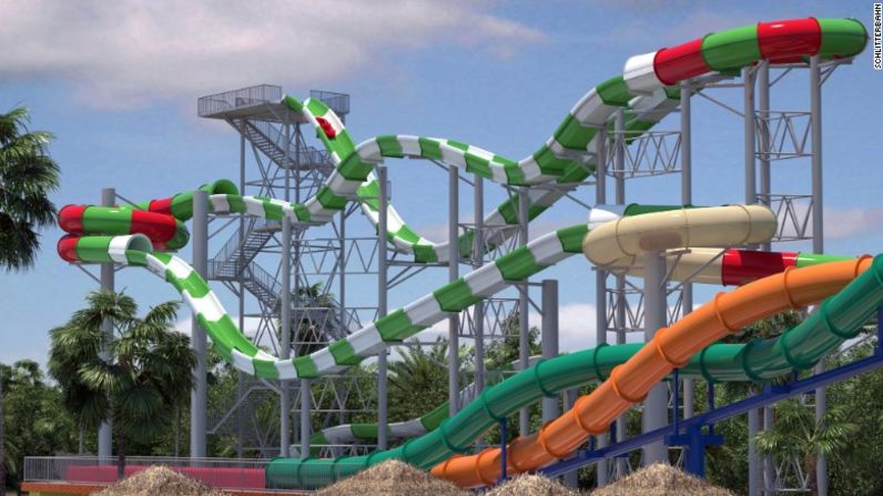 Massiv, Texas — No importa si esta atracción acuática del Schlitterbahn Waterpark en Texas no es técnicamente una montaña rusa. Cuando abra el próximo mes, será la montaña rusa acuática más alta del mundo, según el parque que no ha especificado qué tan alta será. El viaje incluye cuatro tramos de subida y tendrá 282 metros de largo.