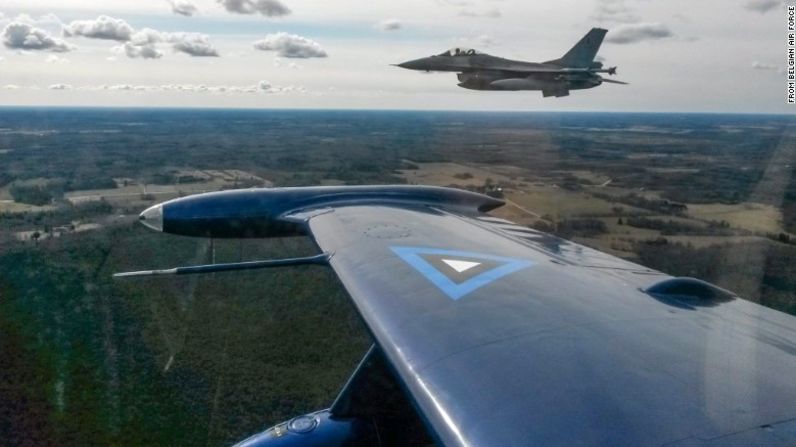 La Fuerza Aérea Belga fue parte de la misión de la OTAN que vigiló el Báltico de enero a abril.