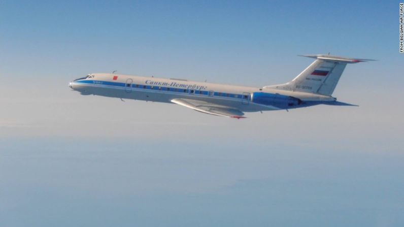 Un avión ruso Tu-134AK.