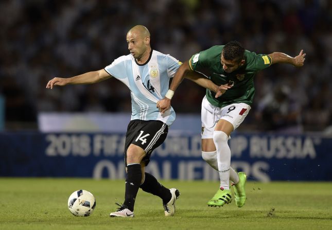 Javier Mascherano es el corazón del equipo por su garra y pundonor partido tras partido.