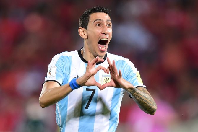 Ángel Di María, es otra figura que siempre está listo para dejar el corazón en la cancha.