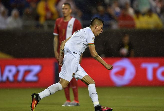 Juan Carlos Arce marcó el tanto de los bolivianos en la derrota ante Panamá.