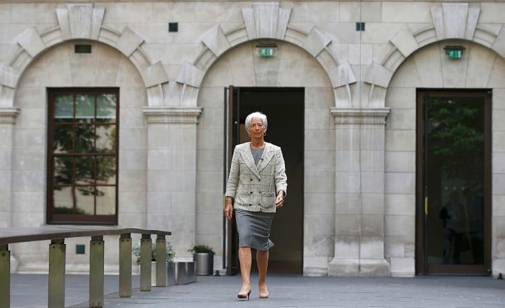 6. Christine Lagarde, directora del Fondo Monetario Internacional.