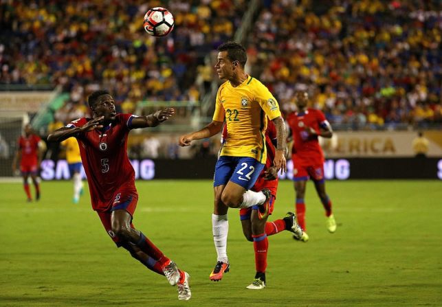 Sin piedad. Brasil venció 7-1 a Haití. Philippe Coutinho, con 3 tantos, fue uno de los protagonistas de la goleada (Mike Ehrmann/Getty Images).