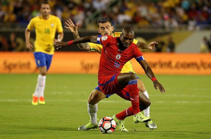 James Marcelin fue el autor del tanto para Haití (Mike Ehrmann/Getty Images).