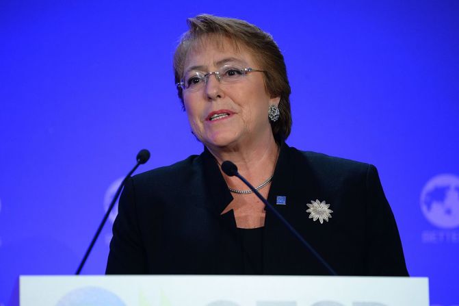 La presidenta de Chile Michelle Bachelet llegó a La Habana este jueves en la mañana. Chile es uno de los países que ha acompañado el proceso de paz desde su inicio en 2012.