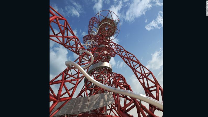 El tobogán rodea los 115 metros de altura de la Orbit Tower de Londres.