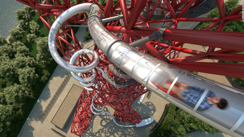 La torre ArcelorMittal Orbit de Londres abrirá las puertas del tobogán más alto y largo del mundo este 24 de junio.