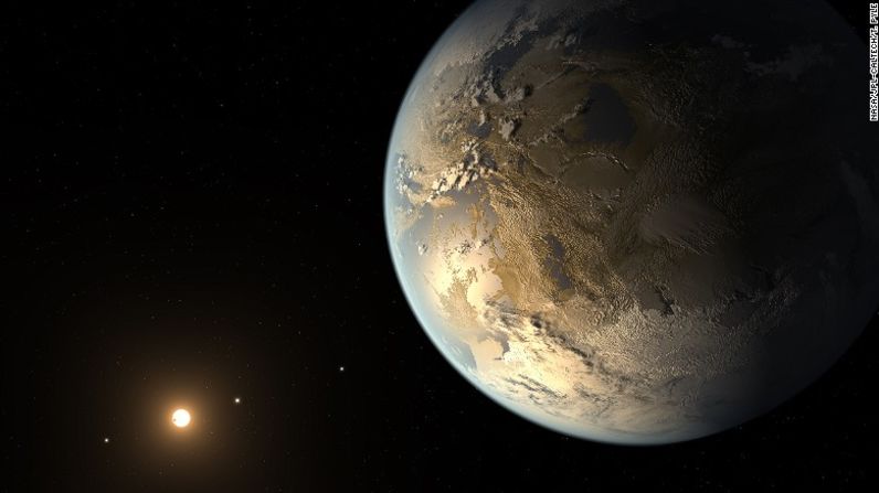 Kepler-186f fue el primer planeta del tamaño de la Tierra en ser hallado orbitando una estrella distante en una zona habitable. Esa zona está a un rango de distancia en la que el agua líquida podría llenar toda la superficie del planeta.