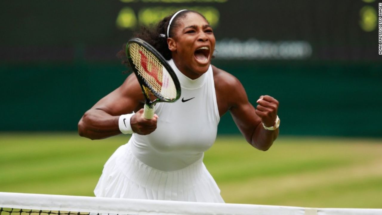 La estadounidense Serena Williams se coronó en el Torneo de Wimbledon 2016.