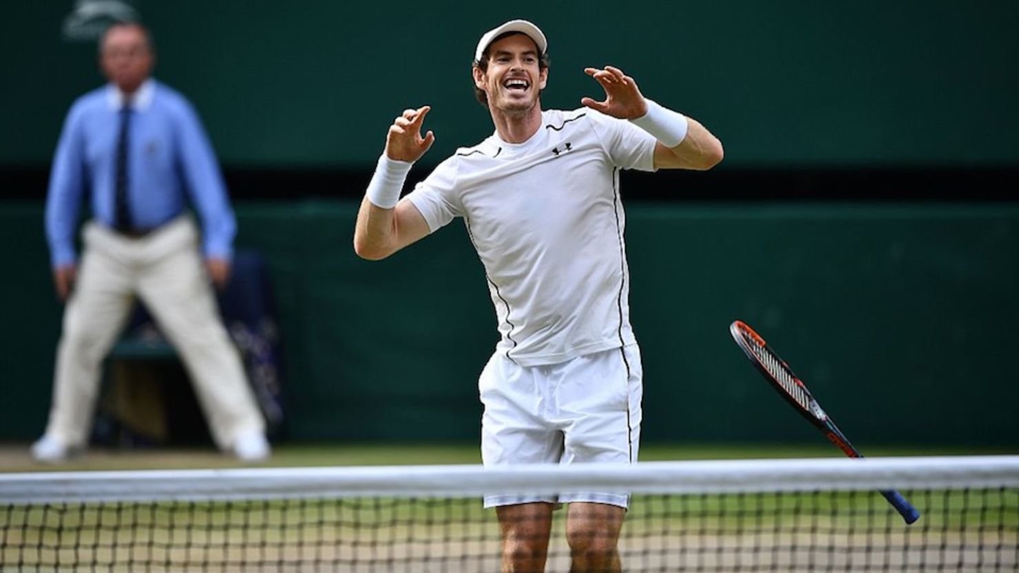 Andy Murray celebra su victoria en Wimbledon (LEON NEAL/AFP/Getty Images).