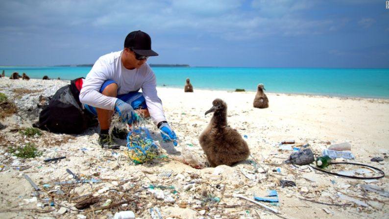 La Asociación Nacional Atmosférica de Estados Unidos está a favor de la limpieza de las playas y la educación a nivel local, combinada con políticas públicas desafiantes para que los productos de plásticos promuevan la conservación.