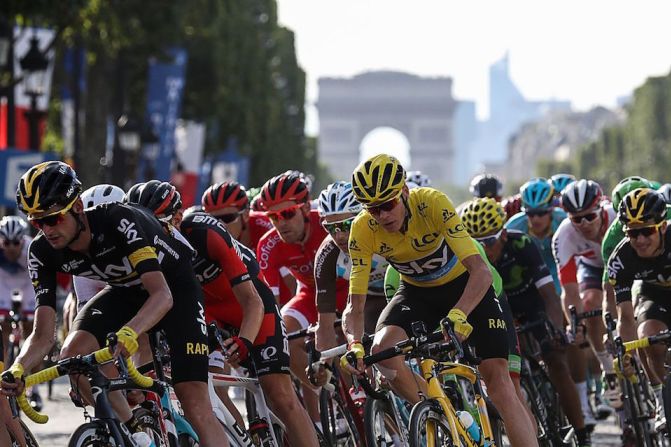 El circuito parisino sobre los Campos Elíseos, en la parte final del Tour de Francia.