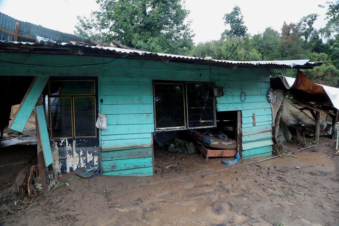 Así quedó la comunidad Tlaola, en Puebla, en el este de México.