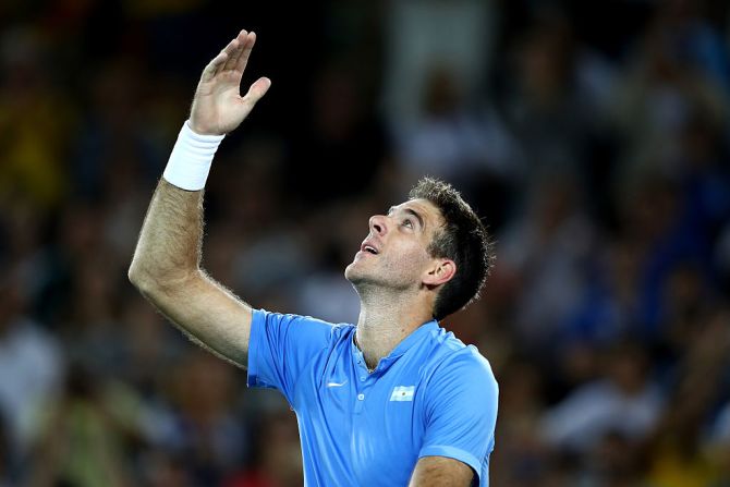 Del Potro estuvo alejado de las canchas cerca de un año por una lesión en la muñeca derecha.