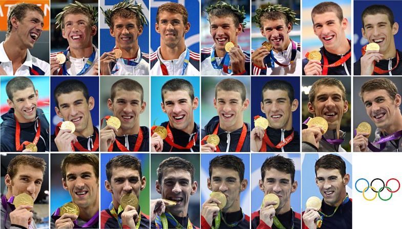 El nadador estadounidense Michael Phelps cerró su participación en los Juegos Olímpicos de Río de Janeiro haciendo historia. El ‘tiburón de Baltimore’ ganó 23 oros en 5 olimpiadas, más que la mayoría de países, y se despidió ganando en Río cinco medallas de oro y 1 de plata.