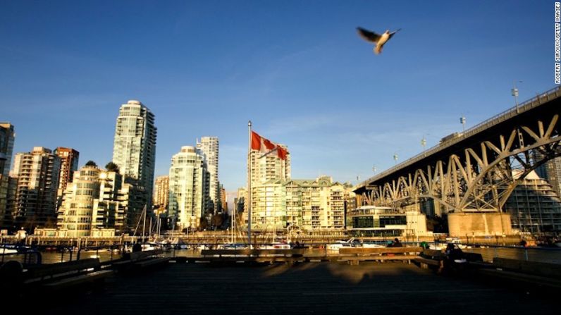 3. Vancouver, Canadá — La ciudad que sostuvo el título de la más habitable hasta 2011, permanece en el tercer puesto de este listado.