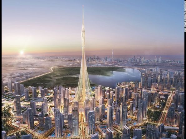 La Torre, Dubai, Emiratos Árabes Unidos – A pesar de que no tiene un nombre oficial todavía, La Torre en el puerto Dubai Creek será 100 metros más alta que el 'Burj Khalifa'.