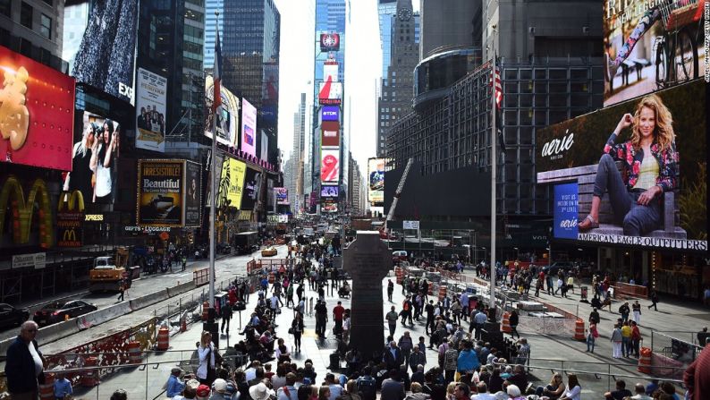 5. Nueva York — La llamada ‘capital del mundo’ espera arrastrar 12,75 millones de visitantes internacionales en 2016.