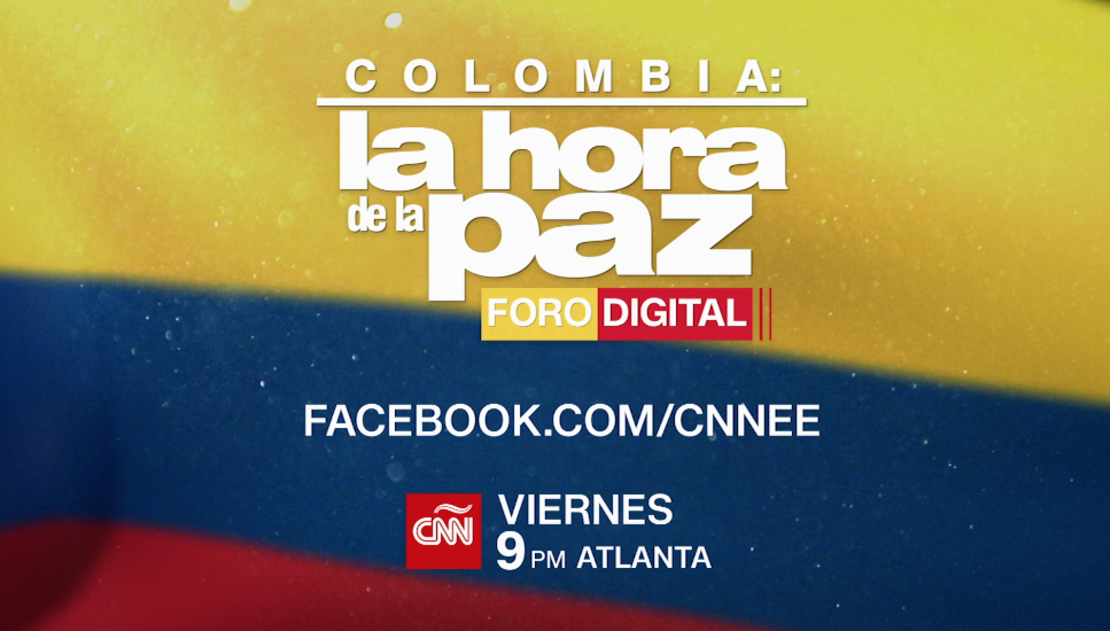 Foro digital 'La hora de la paz' en Facebook Live