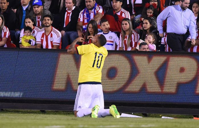 Cardona fue el autor del gol con el que Colombia venció a Paraguay.