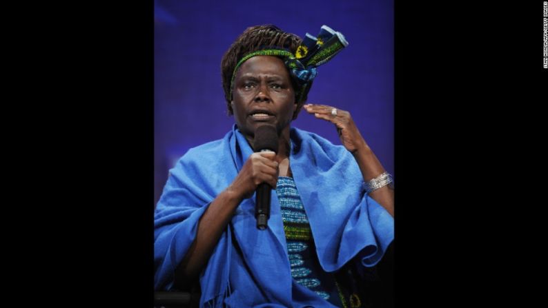 Wangari Muta Maathai, fundadora del Movimiento CInturón Verde, ganó el Nobel en 2004.