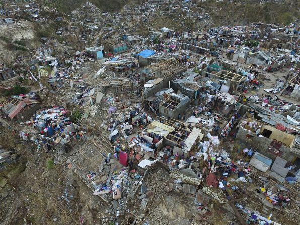 Así quedaron miles de casas en Jeremie, en el oeste de Haití, tras el paso del huracán Matthew.