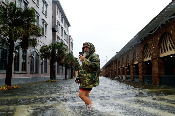 En Charleston, Carolina del Sur, las inundaciones fueron de consideración. La peor todavía no ha pasado.