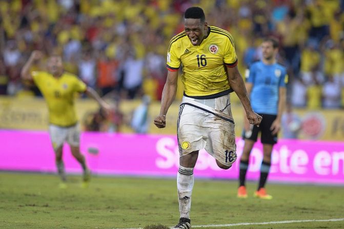 Yerry Mina anotó el agónico gol del empate colombiano.