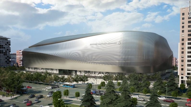 Así se verá el nuevo Bernabéu en 2020.