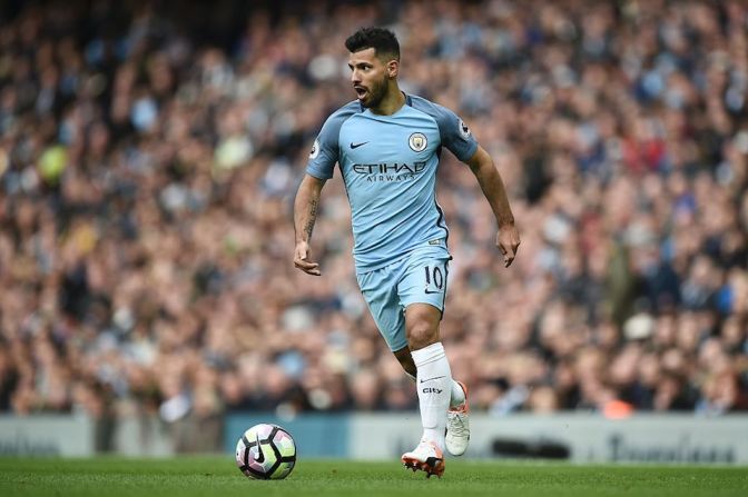 Sergio Agüero, del Manchester City.