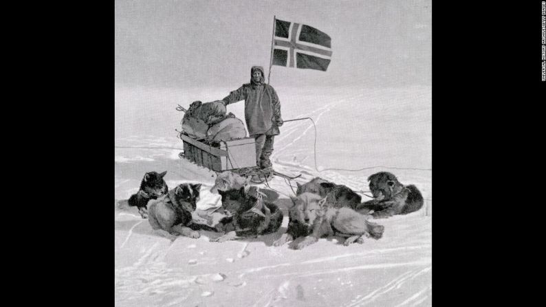 La primera expedición al Polo Sur se hizo en 1911 con un equipo liderado por el explorador noruego Roald Amundsen