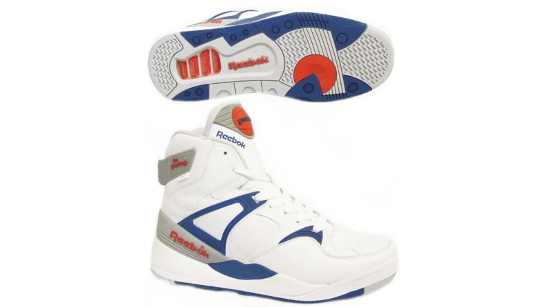 Reebok Pump – Lanzados en 1989, en un intento de competir con los Nike Air Max, los Reebok's Pump presentaron un elemento de cambio en los zapatos deportivos: fueron los primeros tenis en incluir una lengua inflada que se ajustaba al tobillo. Cuando el jugador de los Boston Celtics Dee Brown se inclinó para inflar sus tennis antes de una clavada a la inversa en 1991 durante un campeonato de la NBA, los zapatos se convirtieron en un objeto clásico de culto que ha generado otras versiones.