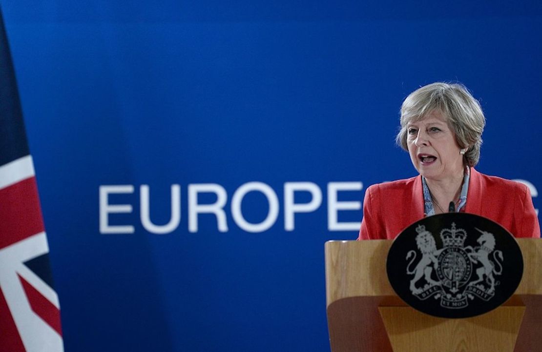 Theresa May, primera ministra británica. (STEPHANE DE SAKUTIN/AFP/Getty Images).