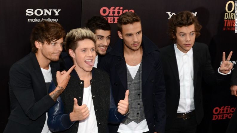 Aunque inactiva en este momento, la banda One Direction quedó este año en el segundo lugar, con 110 millones de dólares.