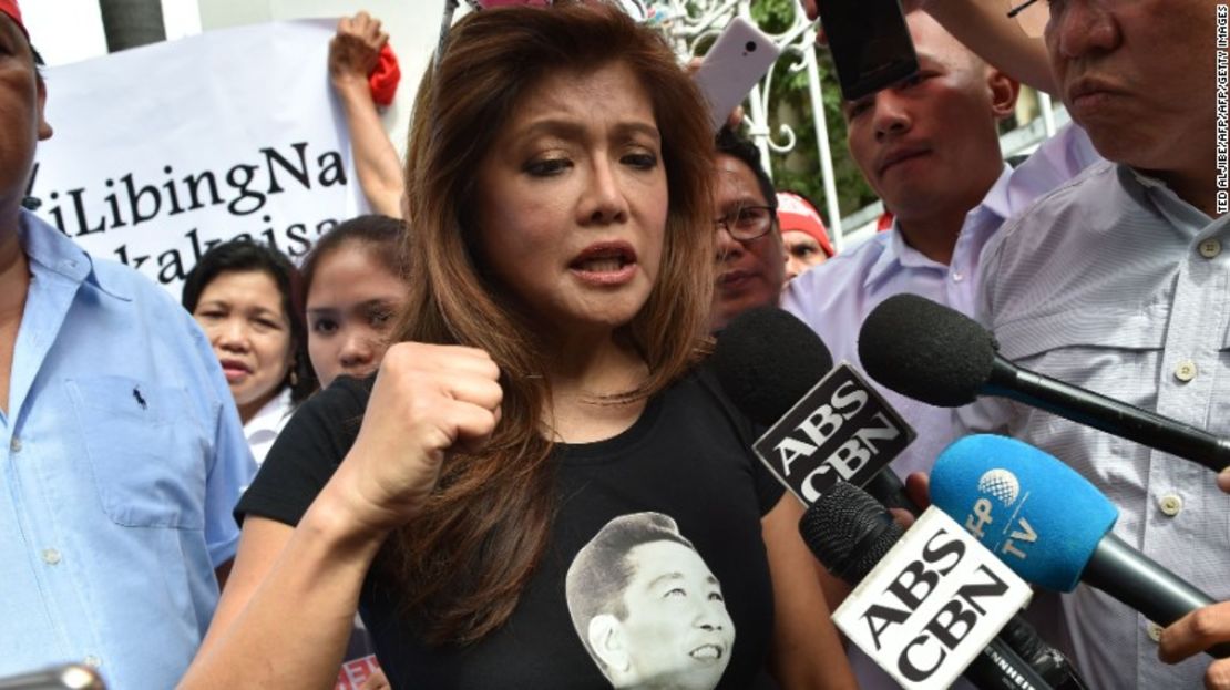 Imee Marcos, hija de Ferdinand Marcos.