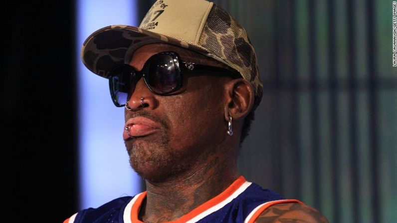 La estrella del Baloncesto Dennis Rodman ha estado tuiteando su respaldo a Donald Trump desde el año pasado.