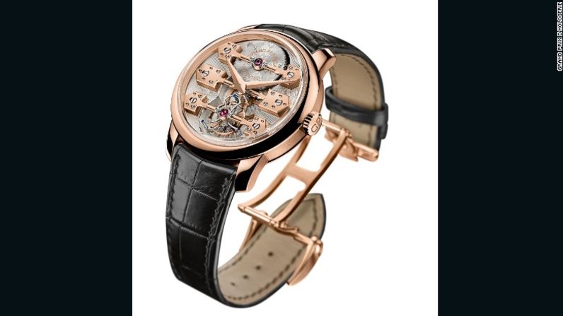 Premio Reloj con Tourbillon (Tourbillon Watch Prize) – El ganador de 2016 fue el Esmeralda Tourbillon de Girard-Perregaux. La pieza de oro rosa se inspira en el cronómetro de bolsillo Tourbillon con tres puentes de oro que ganó la medalla de oro en la Exposición Universal de París en 1889.