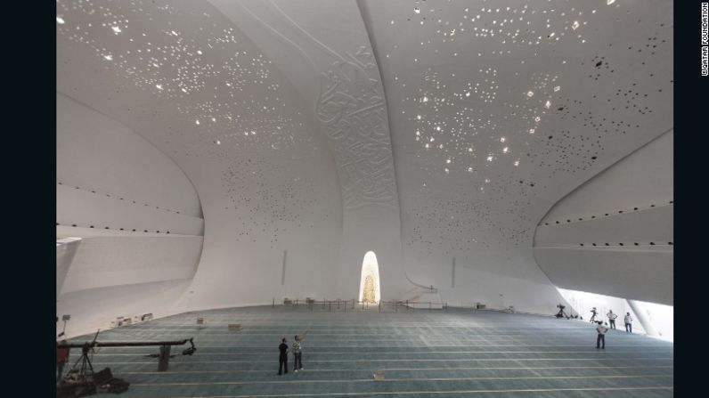 Así es el interior de la Facultad de Estudios Islámicos de Qatar, ubicada a las afueras de Doha.