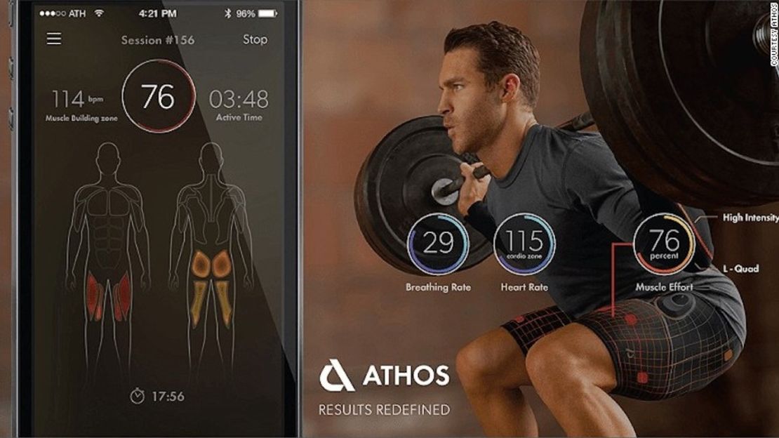 Las prendas de alta tecnología permiten saber en qué parte del cuerpo se está trabajando durante el entrenamiento.