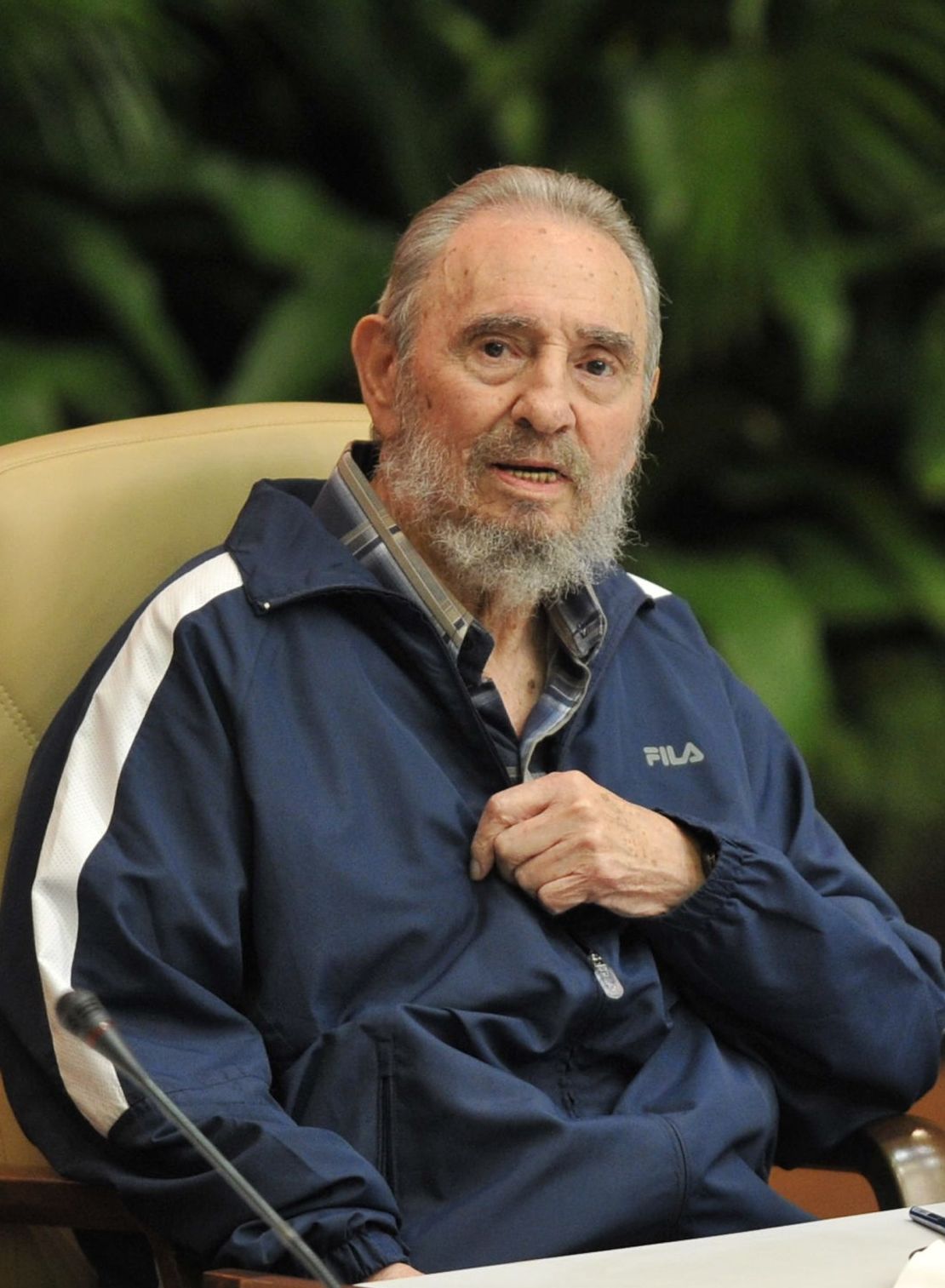 19 de abril de 2011 | Fidel Castro durante el VI Congreso del Partido Comunista de Cuba.