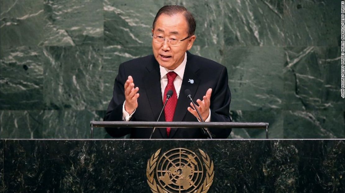 Ban Ki-moon, secretario general de la ONU.