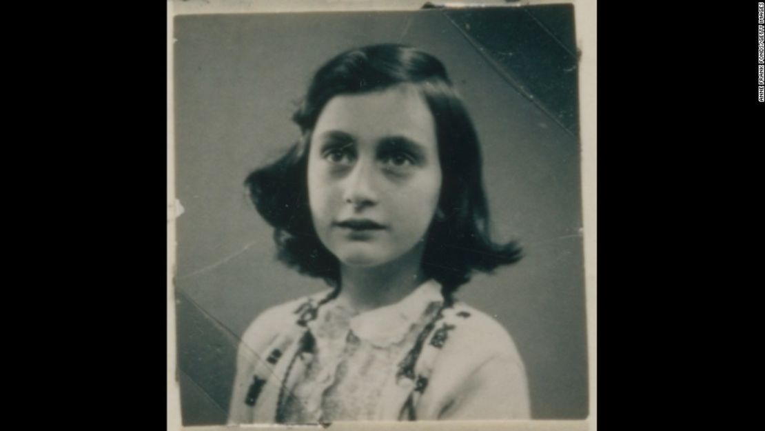 Una foto de Ana Frank.